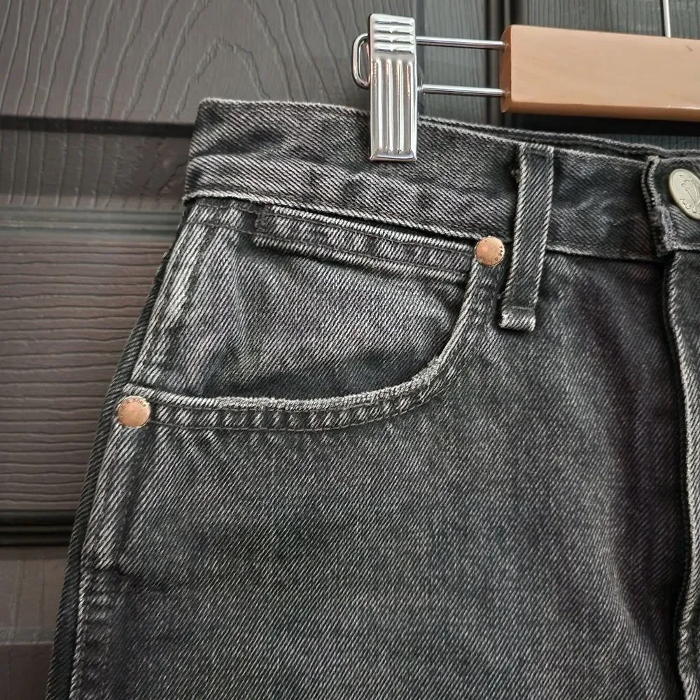 rag&bone Sz. 23 Moss Denim Mini Skirt With Distressed Hem In Asa